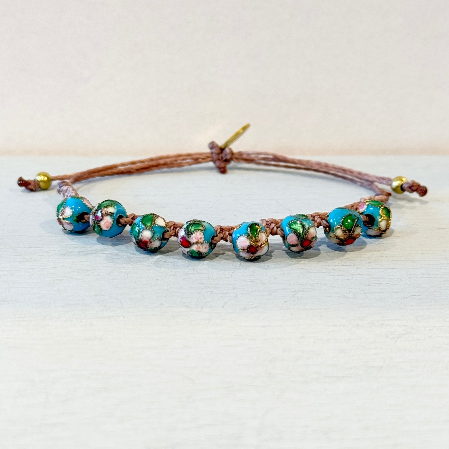 enamel flower bracelet