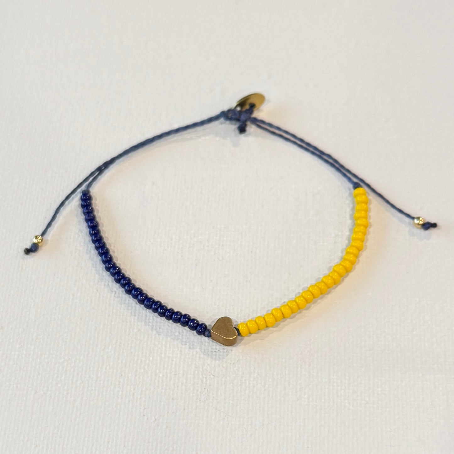 go blue sweet heart bracelet