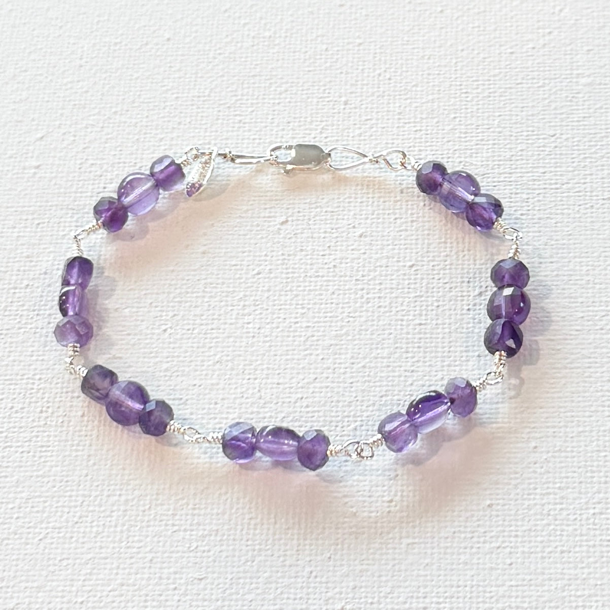 amethyst array bracelet